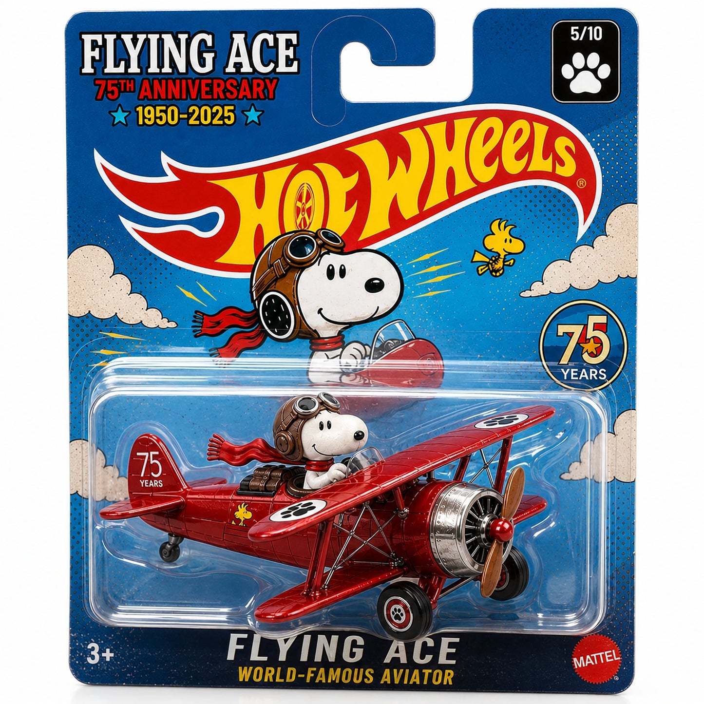Hot Wheels Snoopy Flying Ace – 75th Anniversary Edition