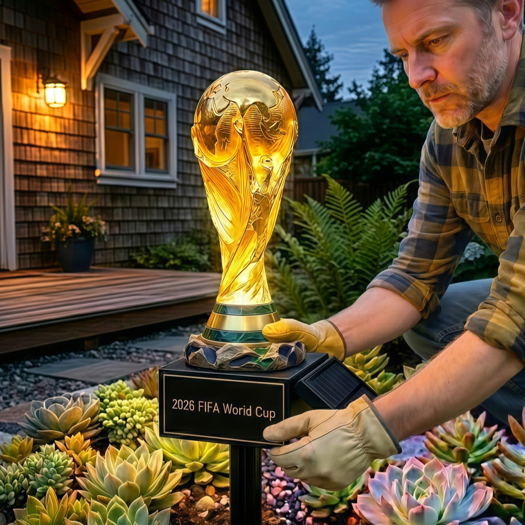 π2026 FIFA World Cup Commemorative Solar Trophy Garden Light