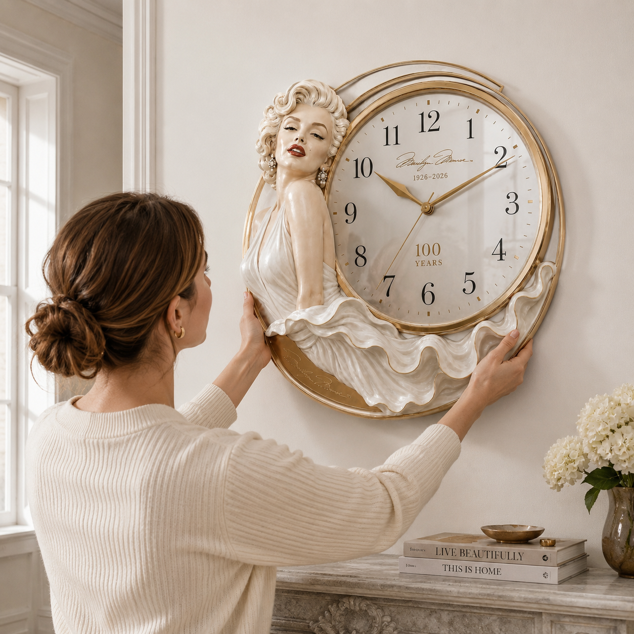 Marilyn Monroe Centenary Limited Edition Art Wall Clock