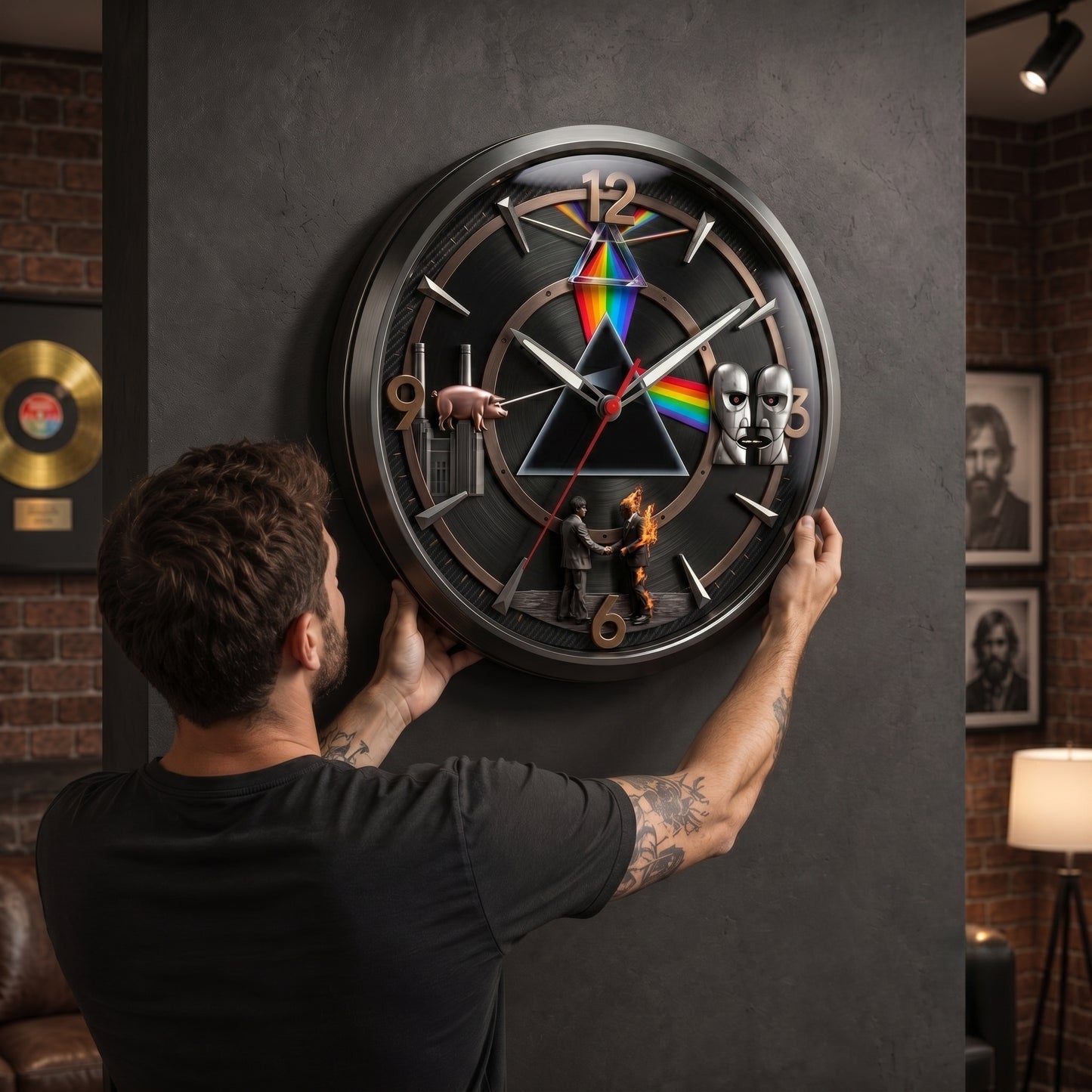 Pink Floyd Legacy Art Wall Clock