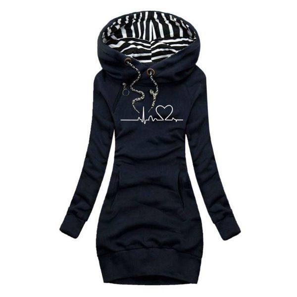 Denise | Printed Hoodie Dress