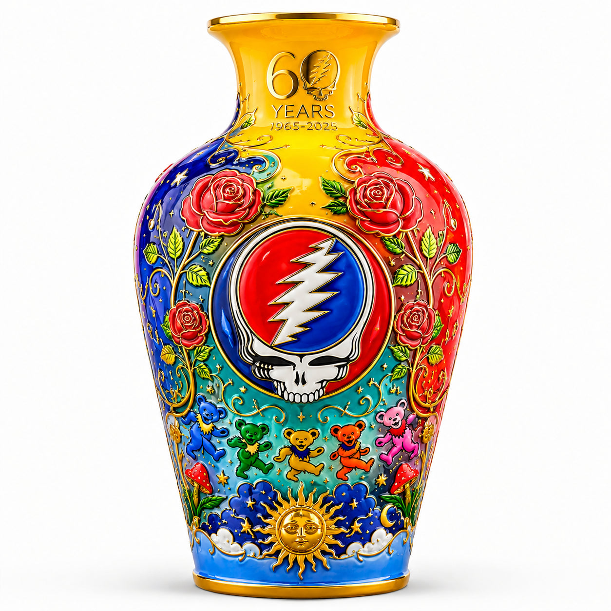 Grateful Dead 60th Anniversary “Long Strange Trip” Legacy Vase