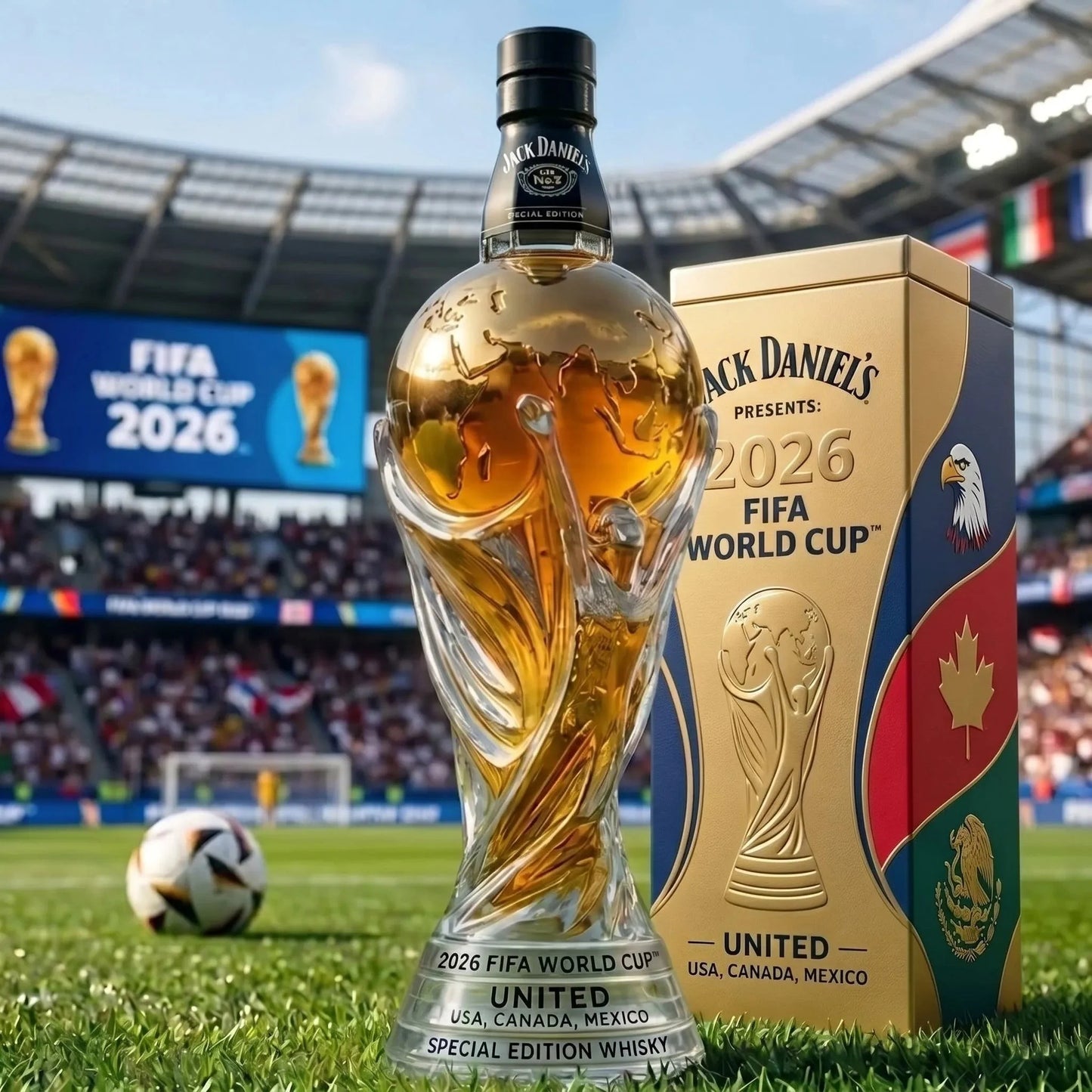 2026 FIFA World Cup Special Edition Whiskey Bottle