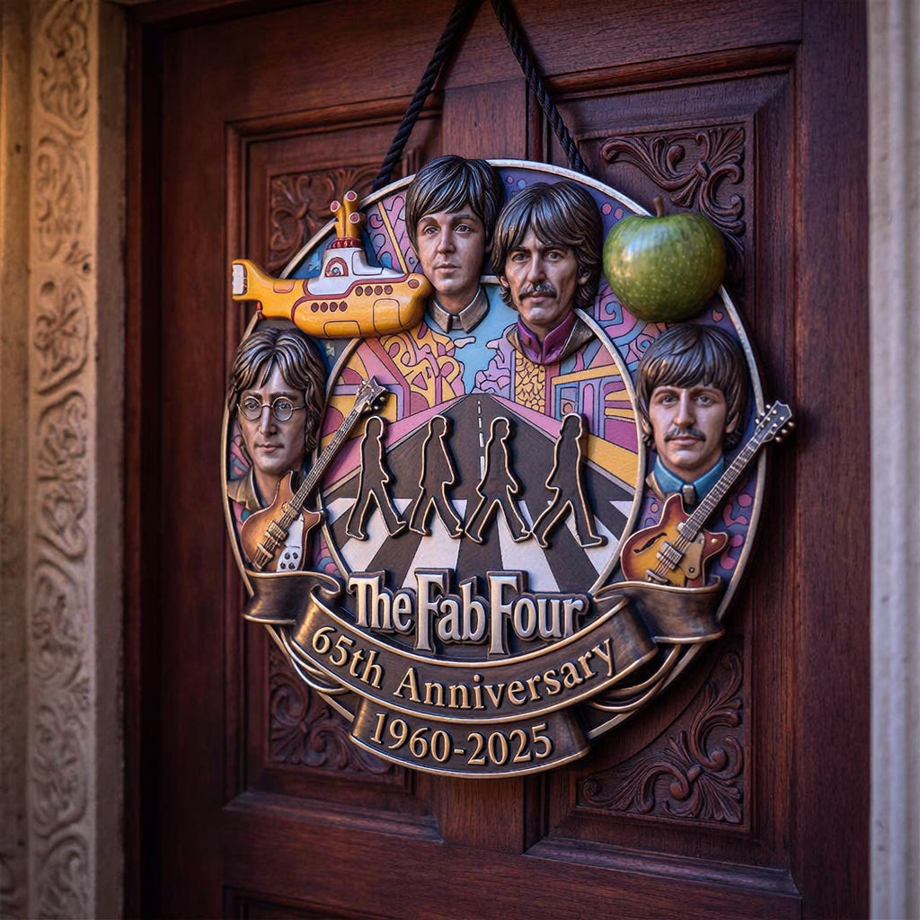 The Fab Four 65th Anniversary Collector’s Door Sign