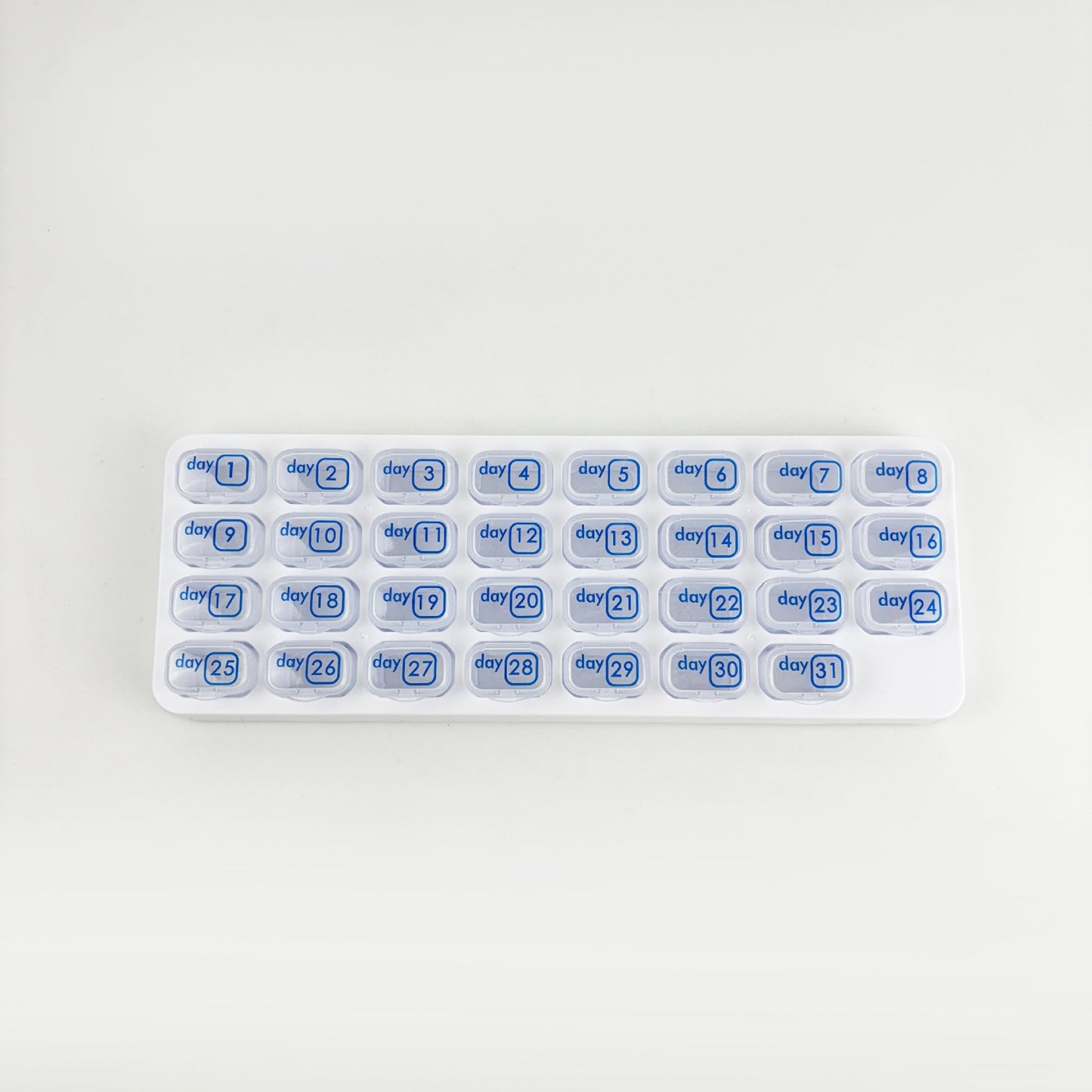 💊Monthly Pill Organizer with Easy-Open Lids - 31 Removable Daily Pods & Travel Case