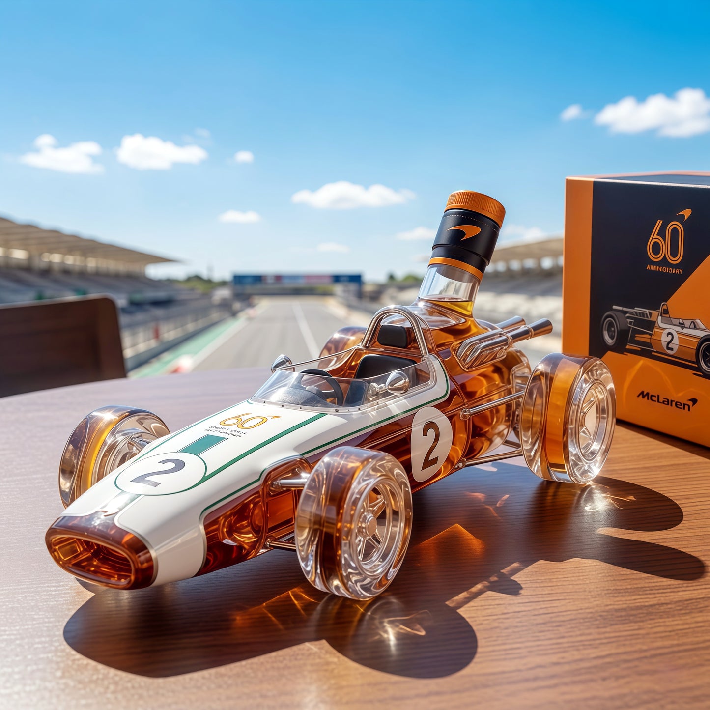 From Monaco 1966 to the 1000th Grand Prix: The McLaren M2B 60th Anniversary Whiskey Decanter