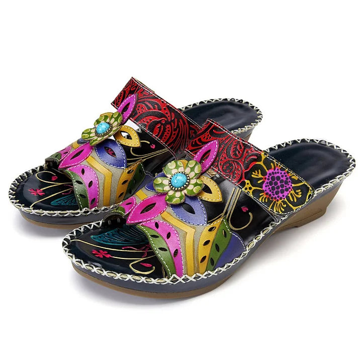 😍Last Day 49% OFF- Women's Cute Fashion Flower Bohemian Non-slip Orthopedic Sandals
