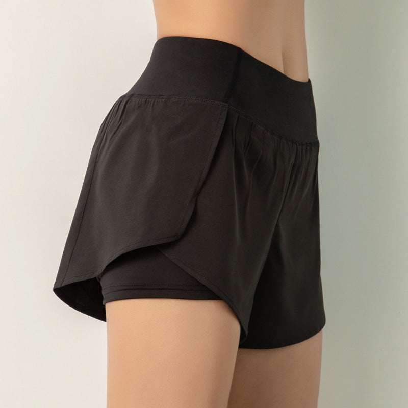 Fake Two Piece Fitness Pocket Athleisure Yoga Pants