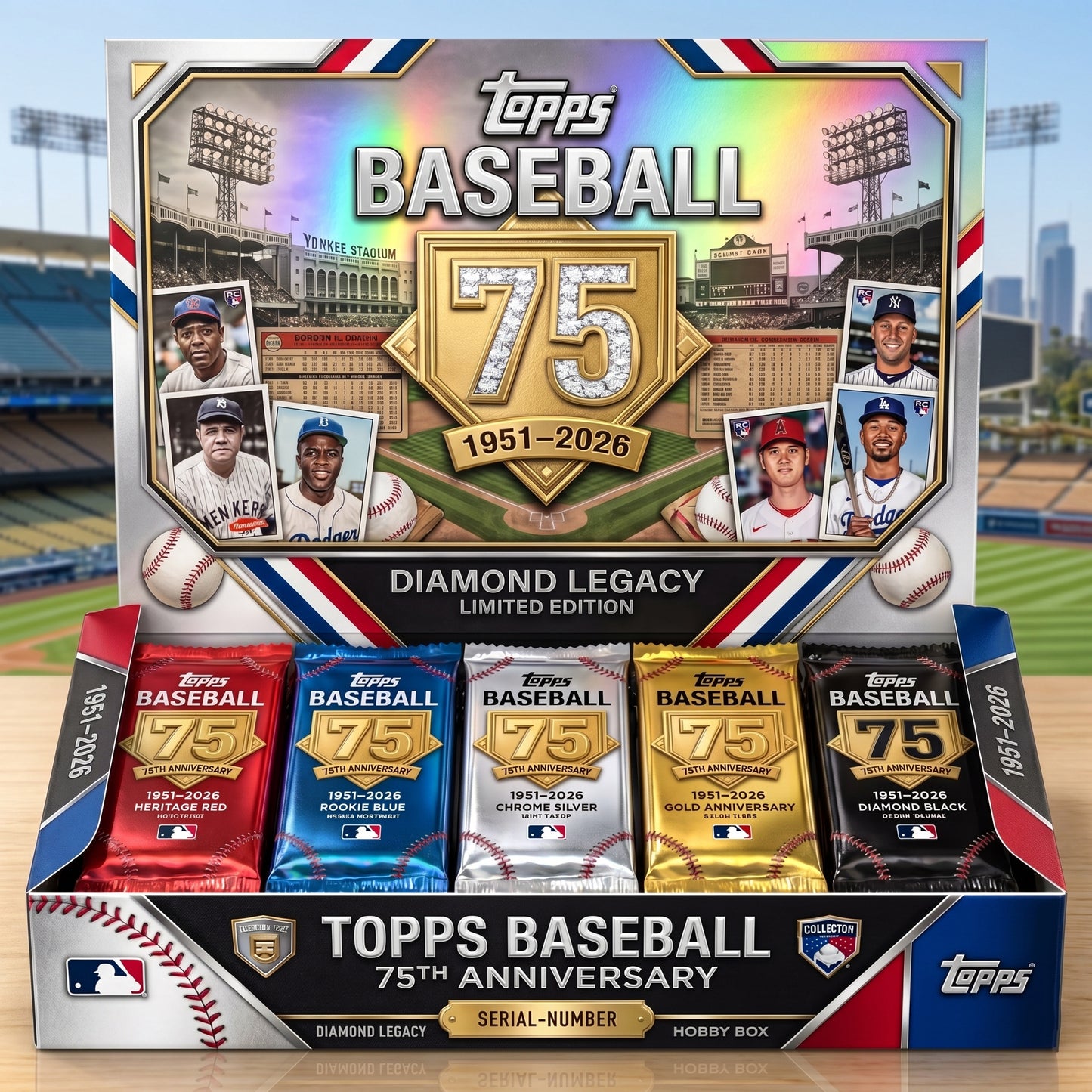 Topps Baseball 75th Anniversary Diamond Legacy Limited Edition Hobby Box