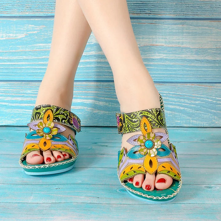 😍Last Day 49% OFF- Women's Cute Fashion Flower Bohemian Non-slip Orthopedic Sandals