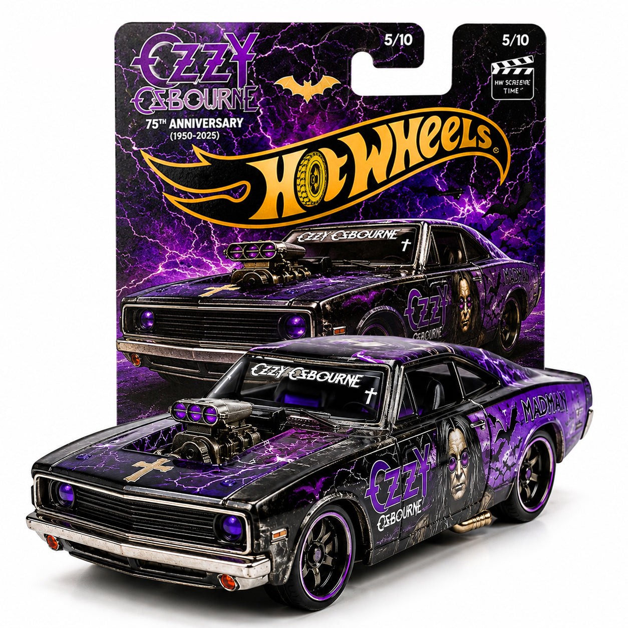 Hot Wheels Ozzy Osbourne Madman 1970 Dodge Charger