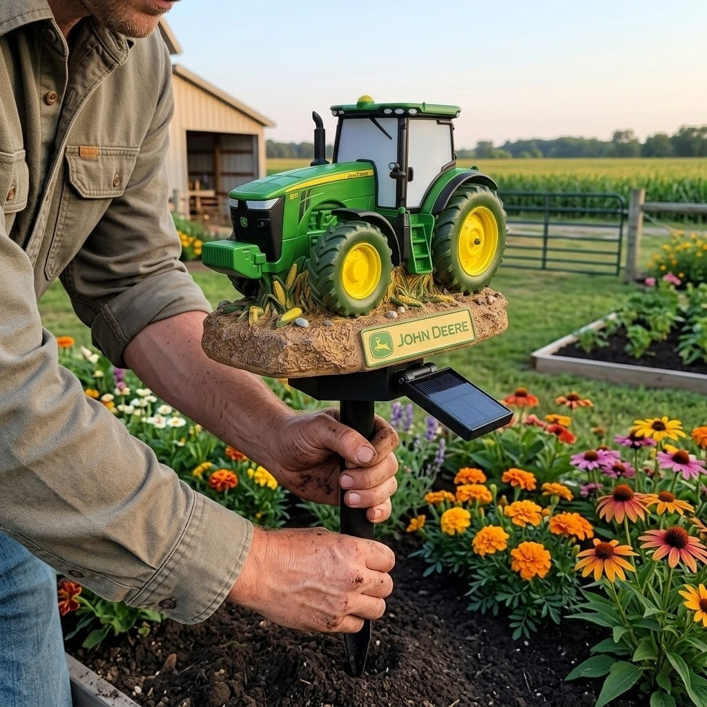 JD Tractor Solar Garden Light