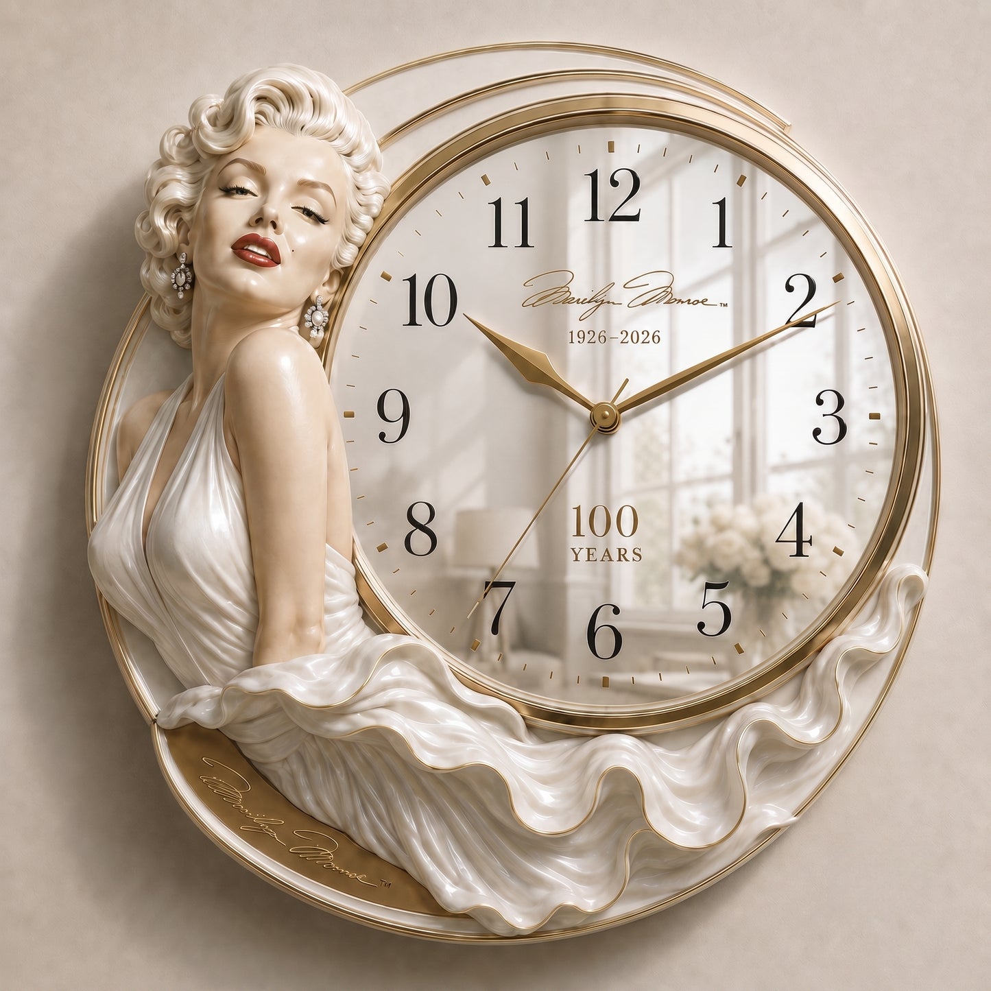 Marilyn Monroe Centenary Limited Edition Art Wall Clock