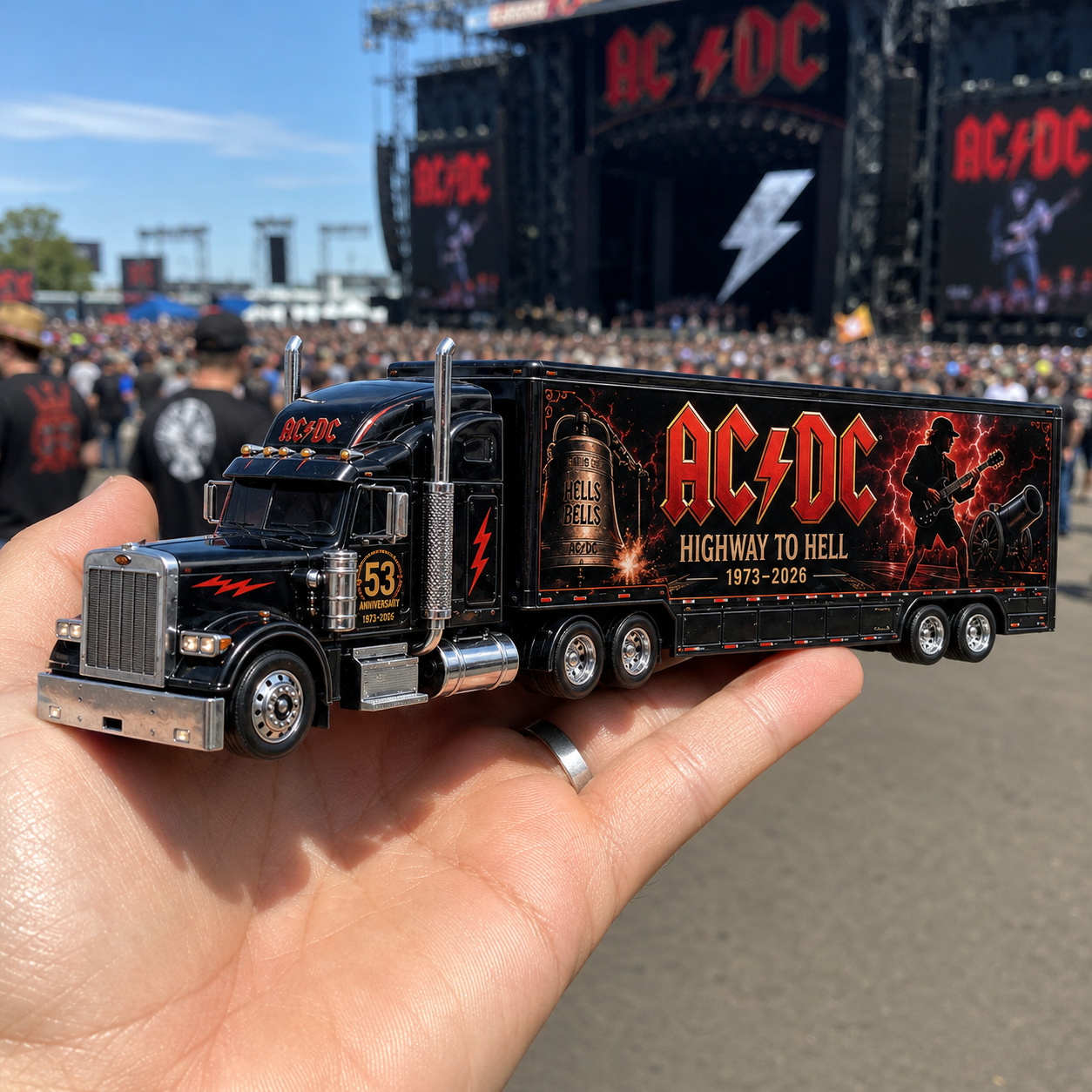 Hot Wheels AC/DC 53rd Anniversary Highway to Hell Stage Hauler