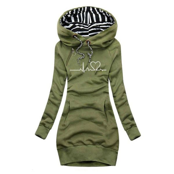 Denise | Printed Hoodie Dress
