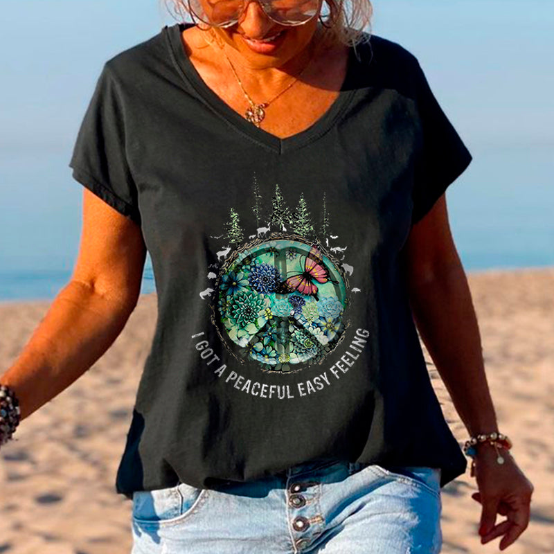 Butterfly Plants I Got A Peaceful Easy Feeling Graphic Tees