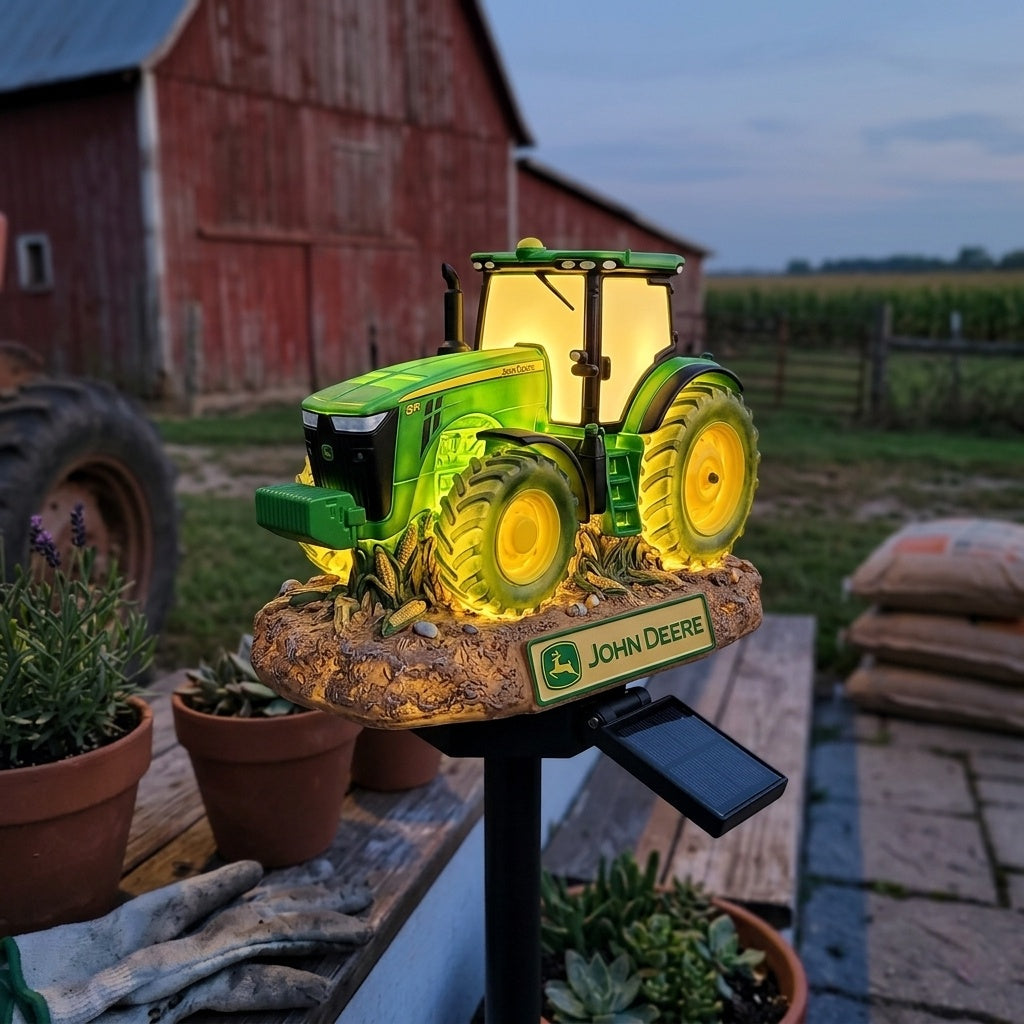JD Tractor Solar Garden Light