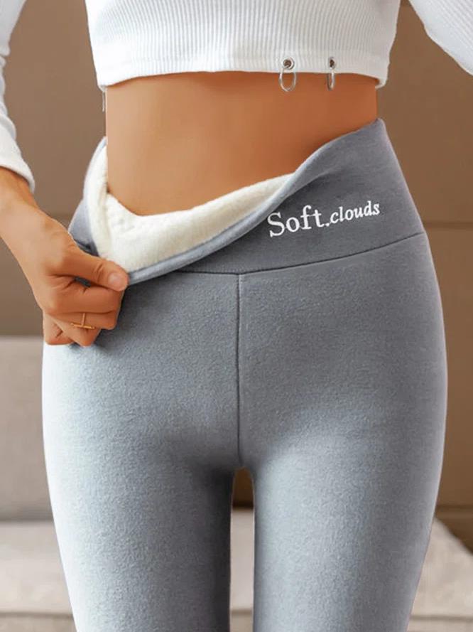 Plus Velvet Basics Skinny Solid Leggings