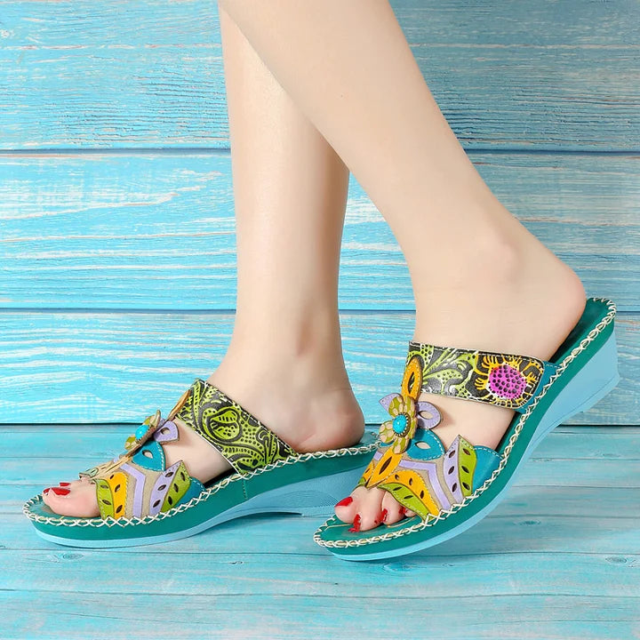 😍Last Day 49% OFF- Women's Cute Fashion Flower Bohemian Non-slip Orthopedic Sandals
