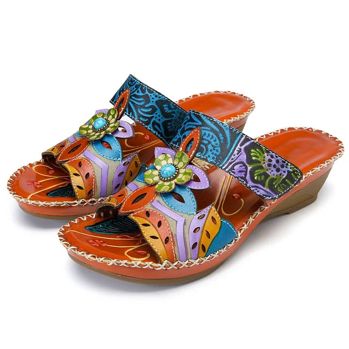 😍Last Day 49% OFF- Women's Cute Fashion Flower Bohemian Non-slip Orthopedic Sandals