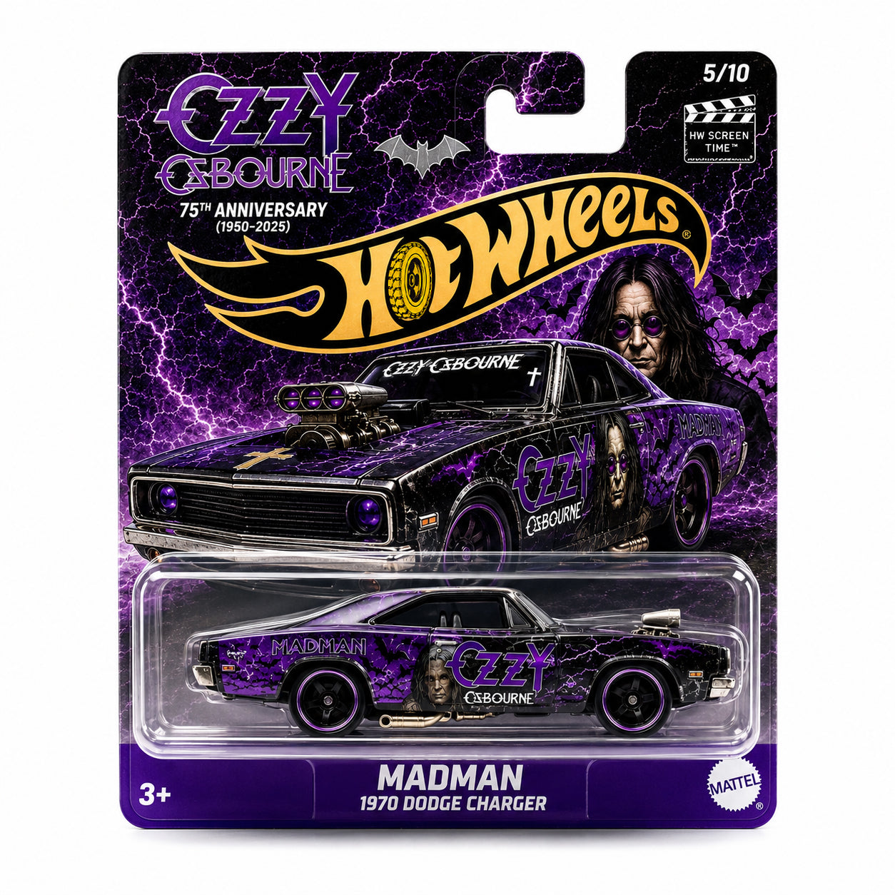 Hot Wheels Ozzy Osbourne Madman 1970 Dodge Charger