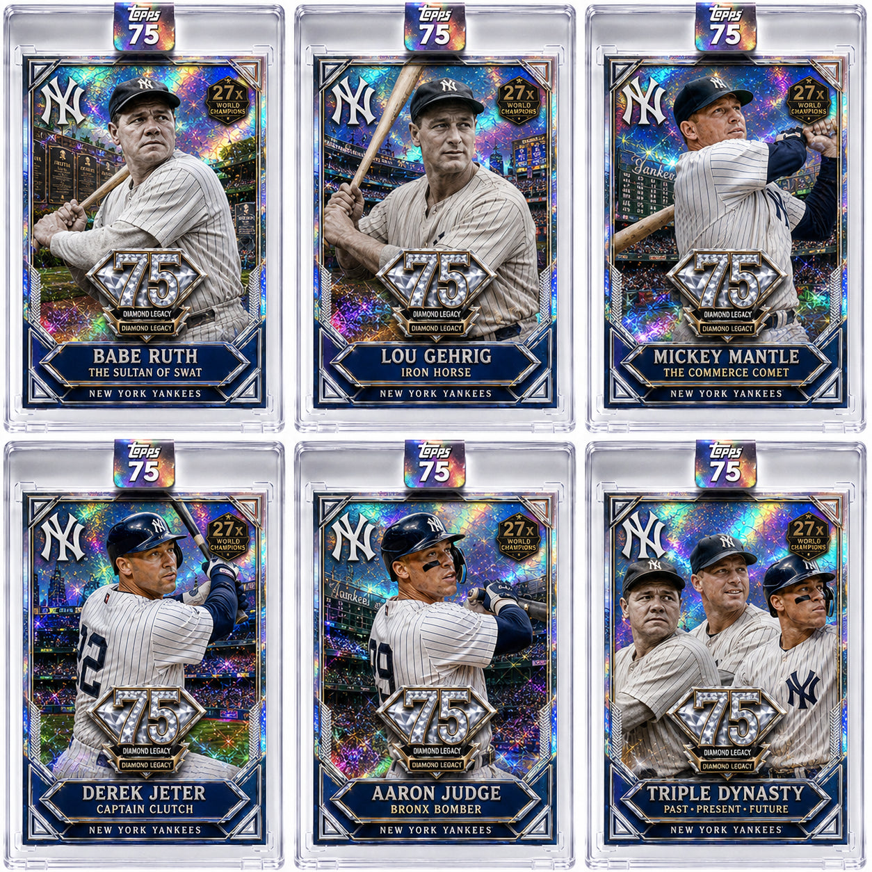 Topps Baseball 75 × New York Yankees Dynasty Diamond Legacy Premium Hobby Box
