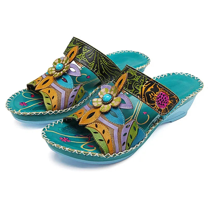 😍Last Day 49% OFF- Women's Cute Fashion Flower Bohemian Non-slip Orthopedic Sandals