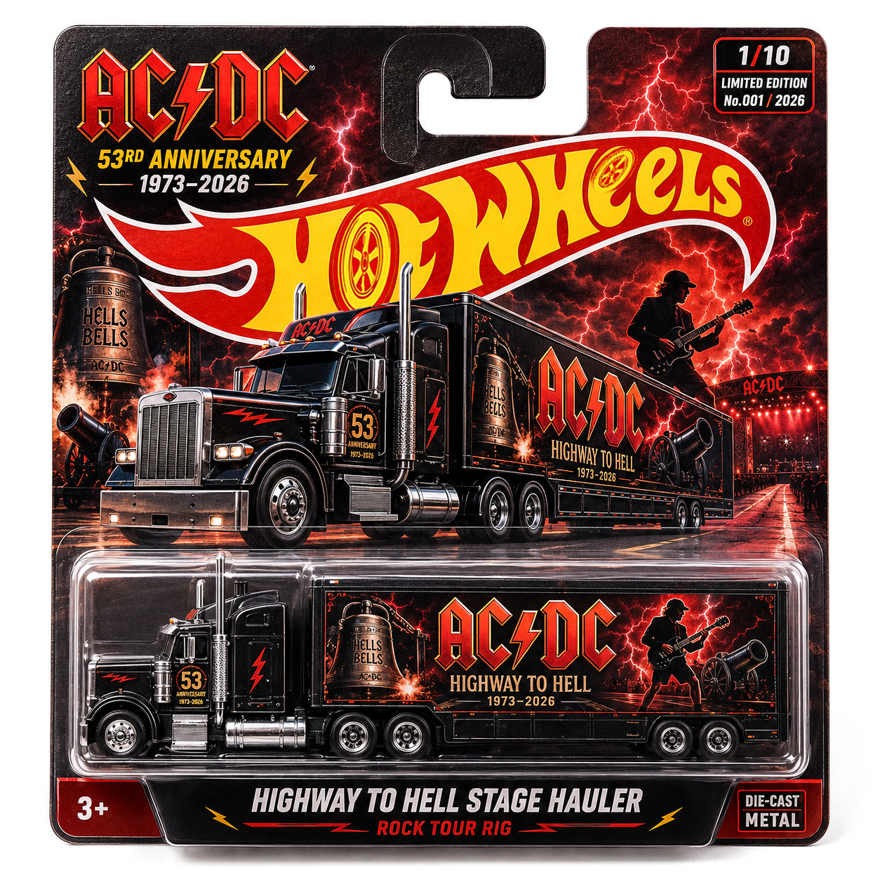 Hot Wheels AC/DC 53rd Anniversary Highway to Hell Stage Hauler