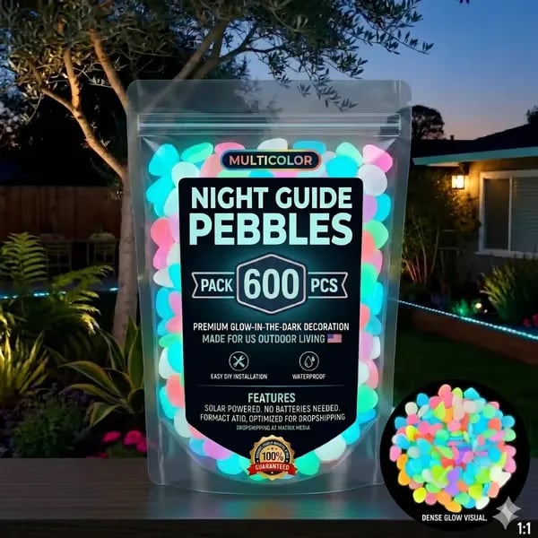 (🎁Last Day 49% OFF)🌈Colorful Glow-in-the-Dark Garden Stones