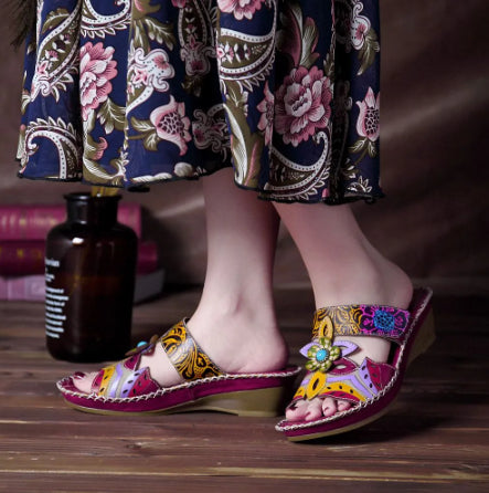 😍Last Day 49% OFF- Women's Cute Fashion Flower Bohemian Non-slip Orthopedic Sandals