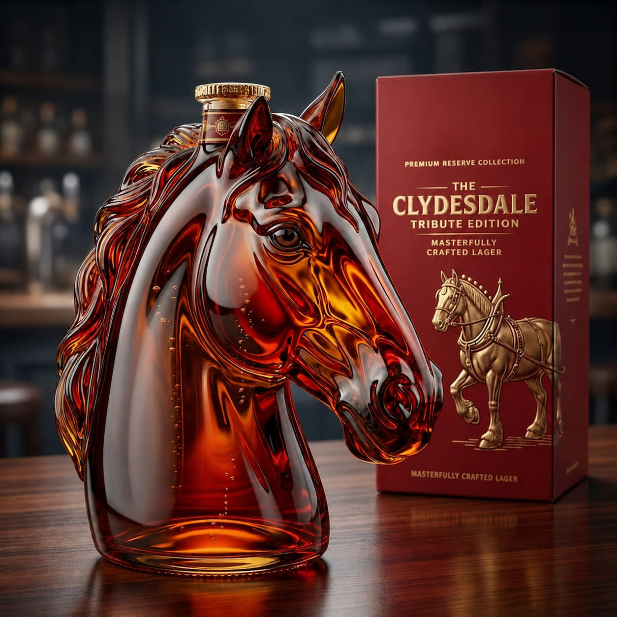 Clydesdale Tribute Edition Commemorative Art Bottle