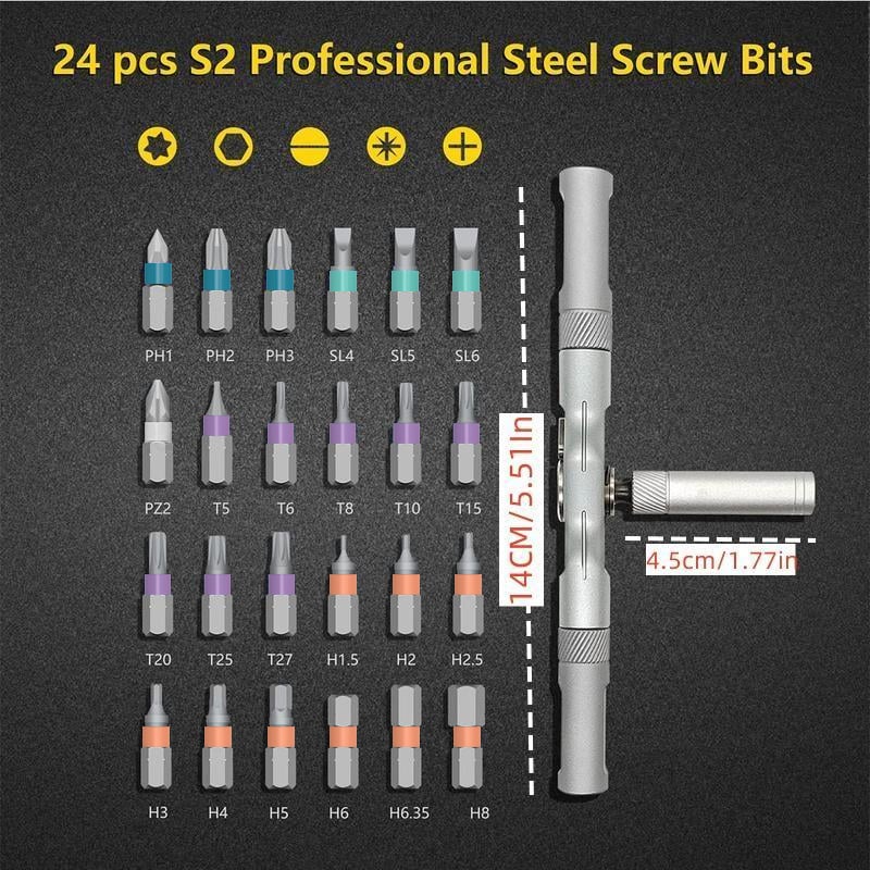 🎄🔥24 in 1 Magnetic Screwdriver Set