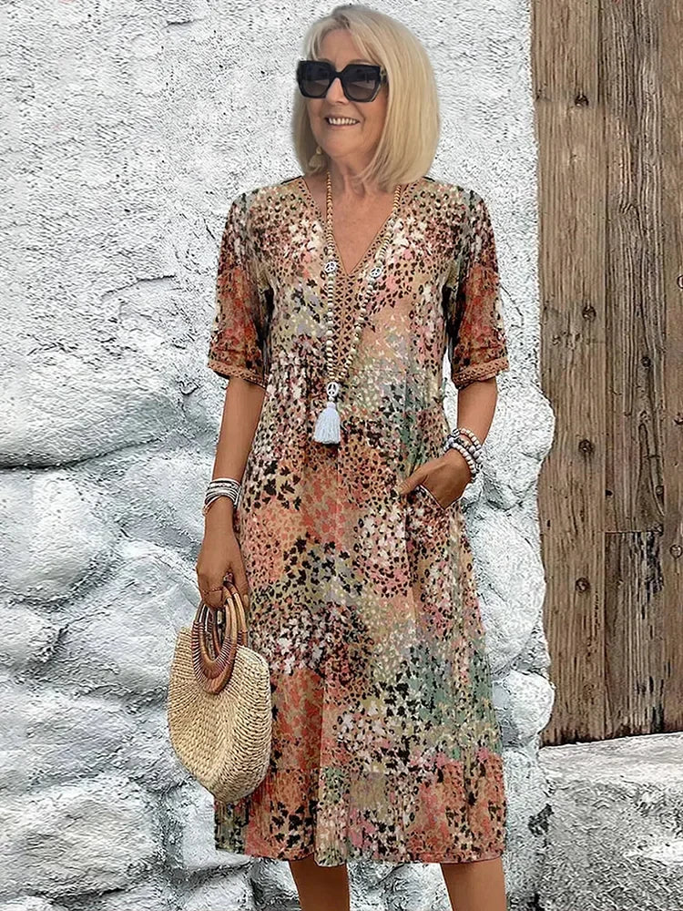 Giselle | Vibrant Mid Length Dress