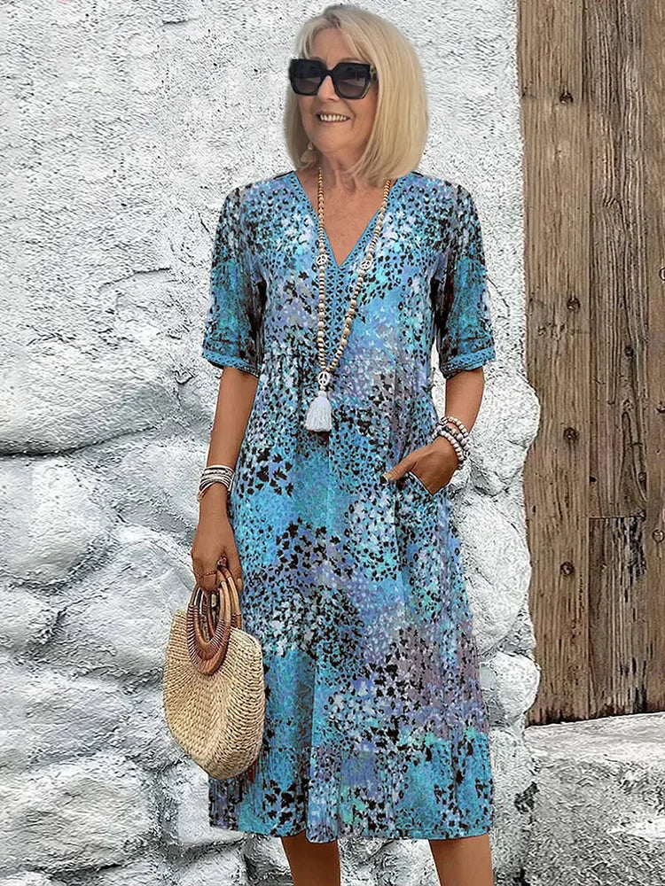 Giselle | Vibrant Mid Length Dress