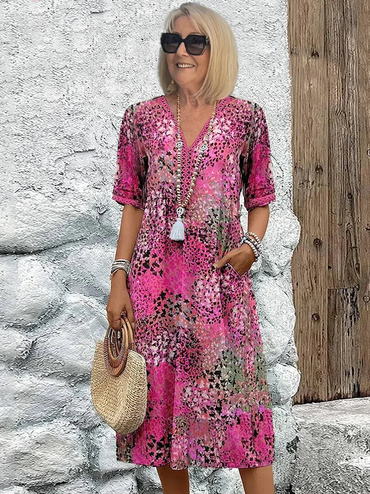Giselle | Vibrant Mid Length Dress