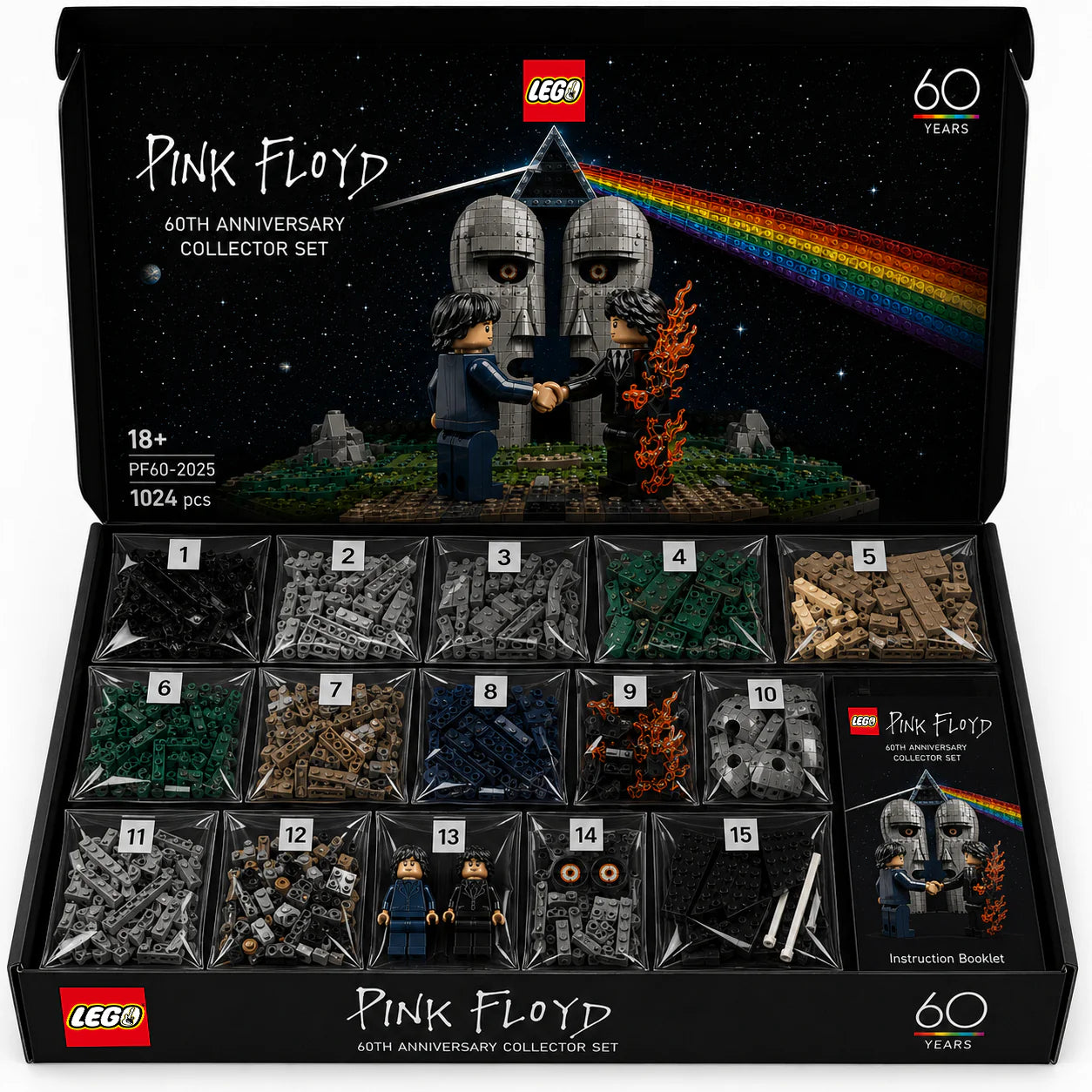 Pink Floyd 60th Anniversary Collector Building Block Set