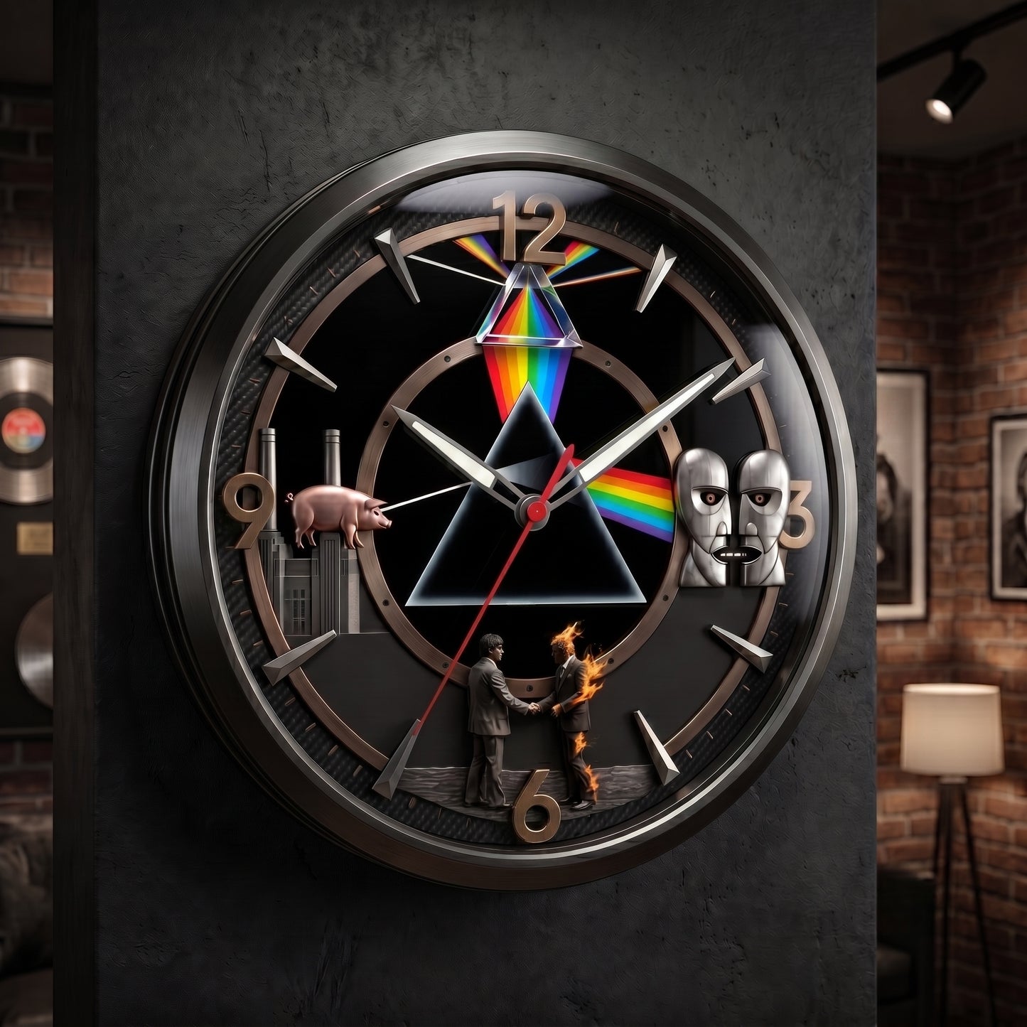Pink Floyd Legacy Art Wall Clock