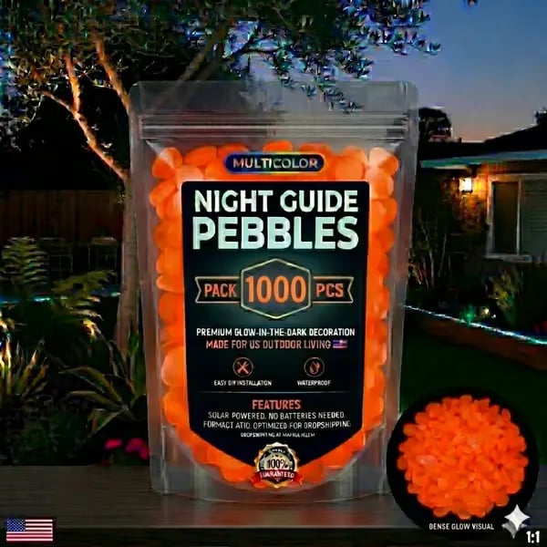 (🎁Last Day 49% OFF)🌈Colorful Glow-in-the-Dark Garden Stones
