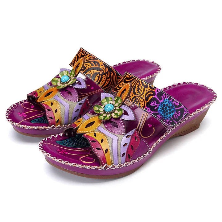 😍Last Day 49% OFF- Women's Cute Fashion Flower Bohemian Non-slip Orthopedic Sandals