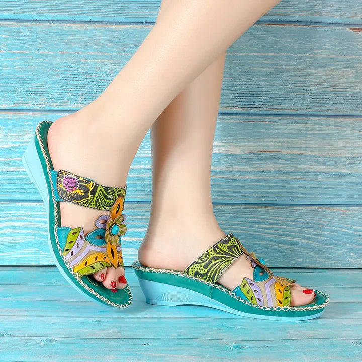 😍Last Day 49% OFF- Women's Cute Fashion Flower Bohemian Non-slip Orthopedic Sandals